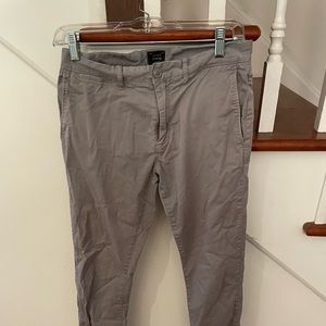 Light grey J Crew stretch khakis